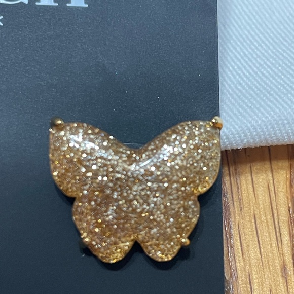 !!NEW!! Coach Sparkle Butterfly Earrings - Picture 5 of 8